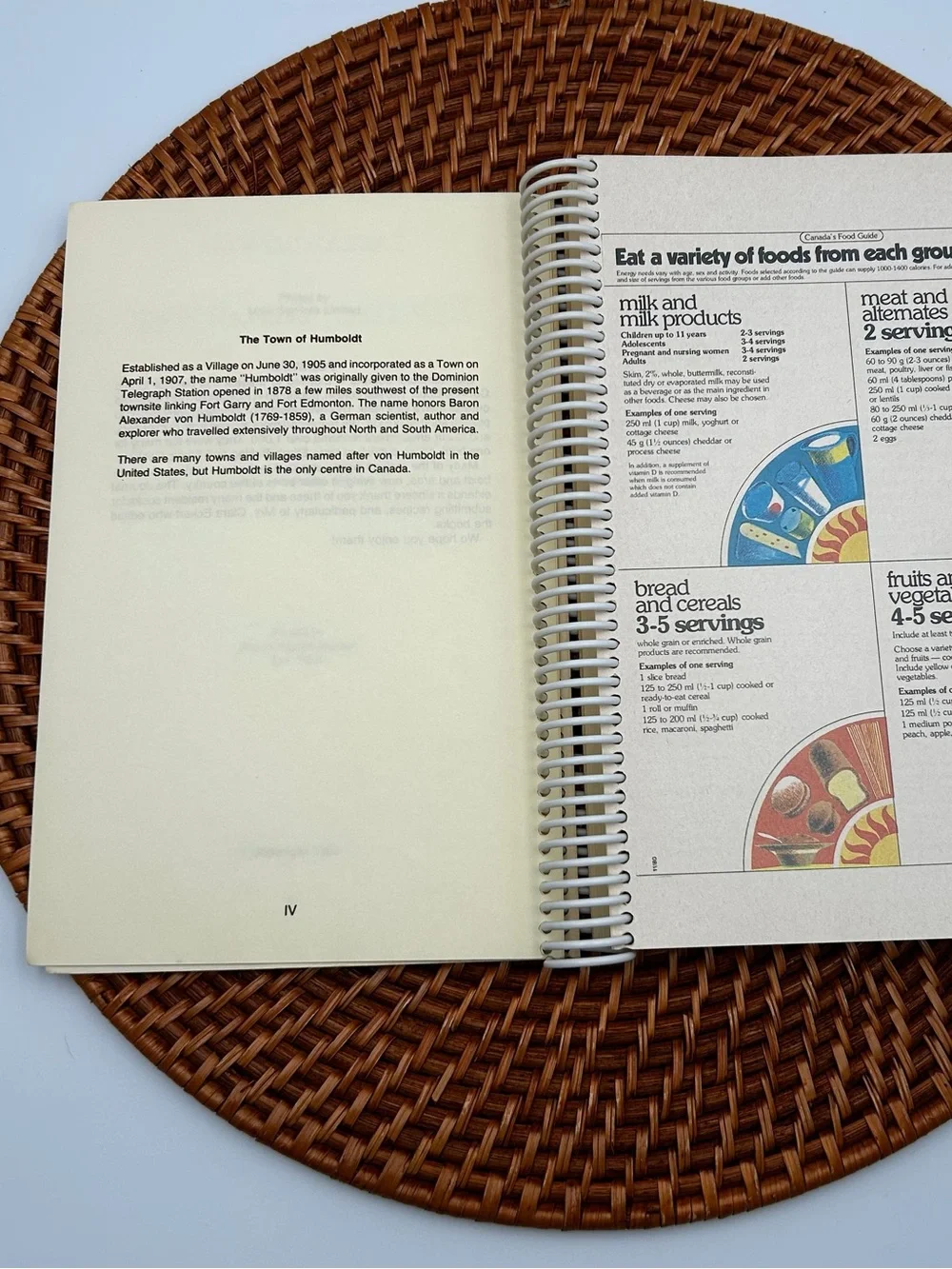 Vintage Saskatchewan Ethnic Cooking Cookbook Humboldt Canada Spiral 1982